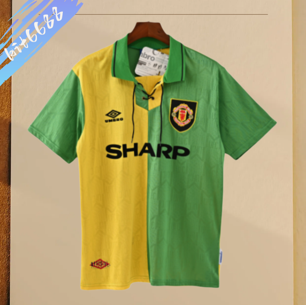 92/93 Manchester United Third Away  Retro football  soccer  jersey