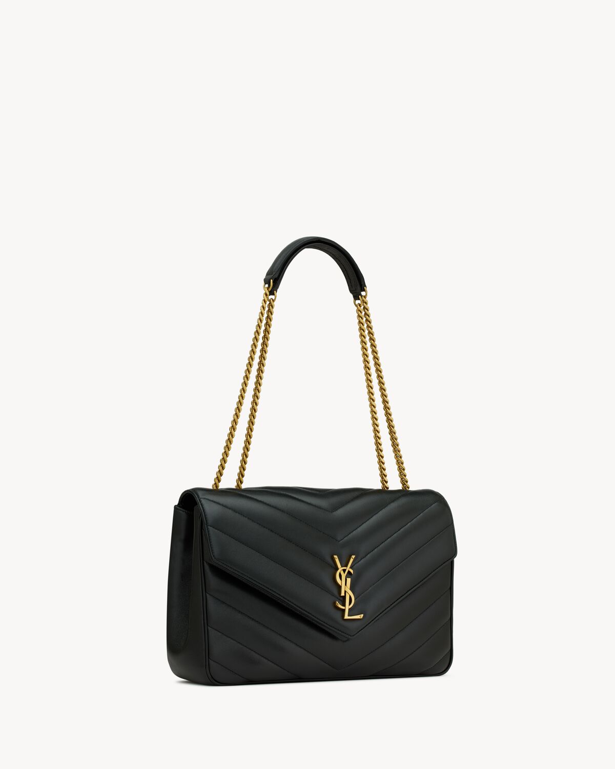 loulou large in matelassé lambskin NOIR