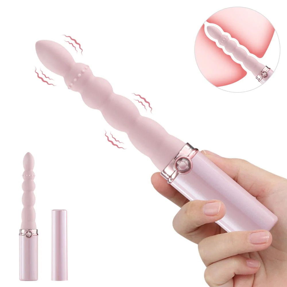 Mlovexy - Lipstick Vibrator Anal Beads G-spot Stimulator Prostate Massager