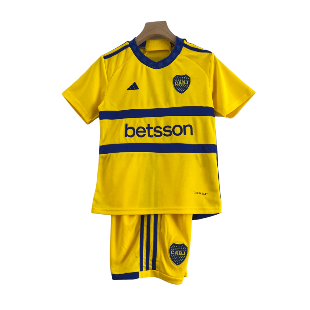Boca Juniors 23-24 Children's Set Yellow with Blue Details