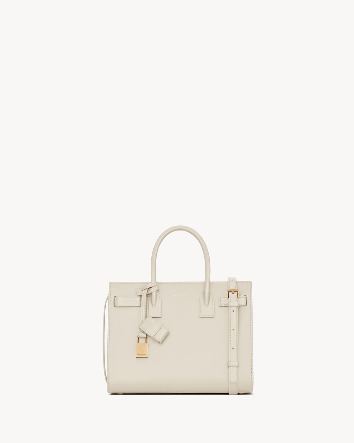sac de jour in smooth leather - baby VINTAGE WHITE