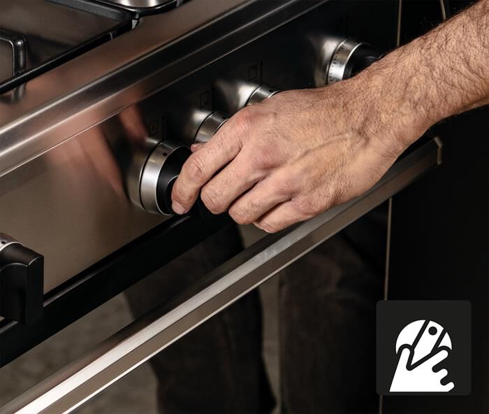 GLEM GAS - Cucina SA965MI Classe A-Inox