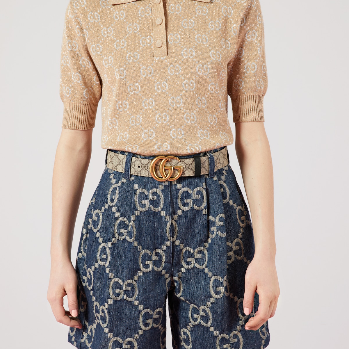 GG Marmont reversible belt black leather