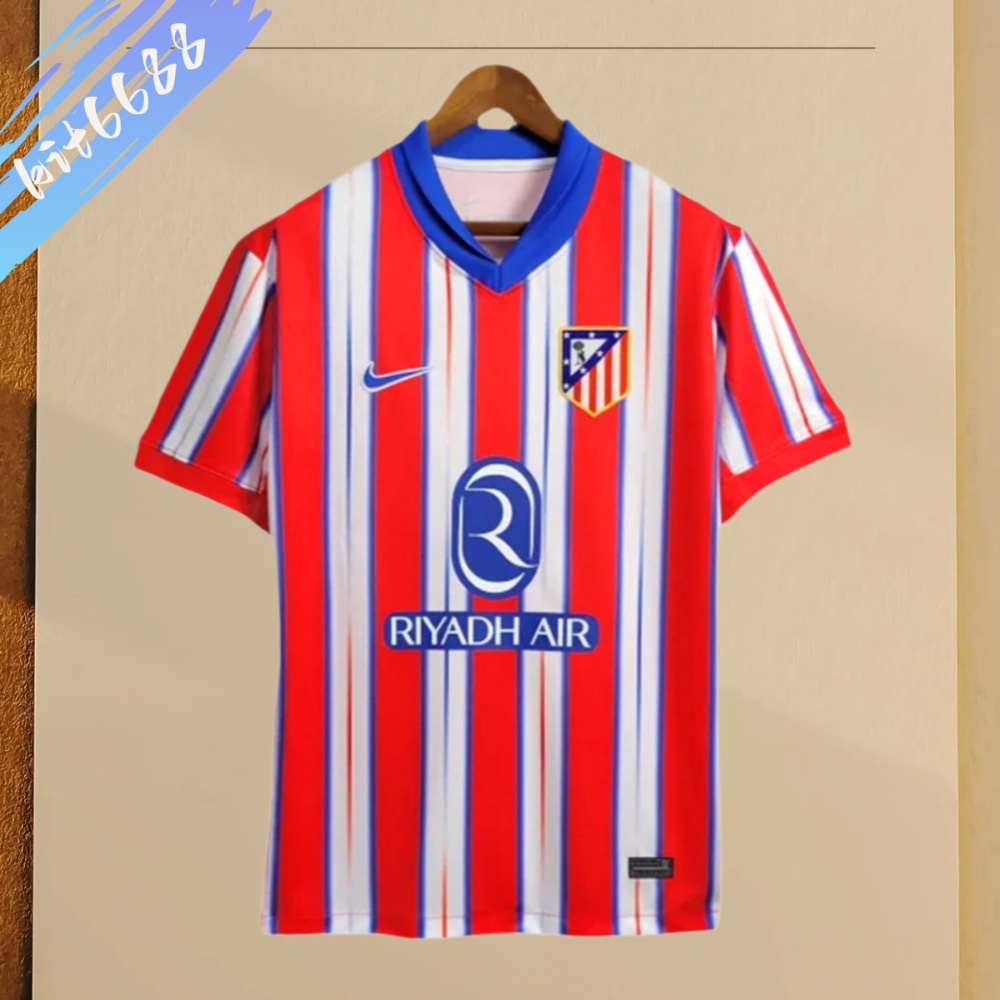 2024/2025 Atletico Madrid Home Football Shirt (Fan Edition）