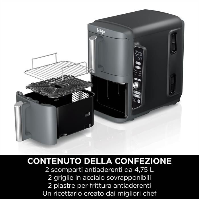 NINJA - FRIGGITRICE AD ARIA 9,5 LT SL400EU-Grigio