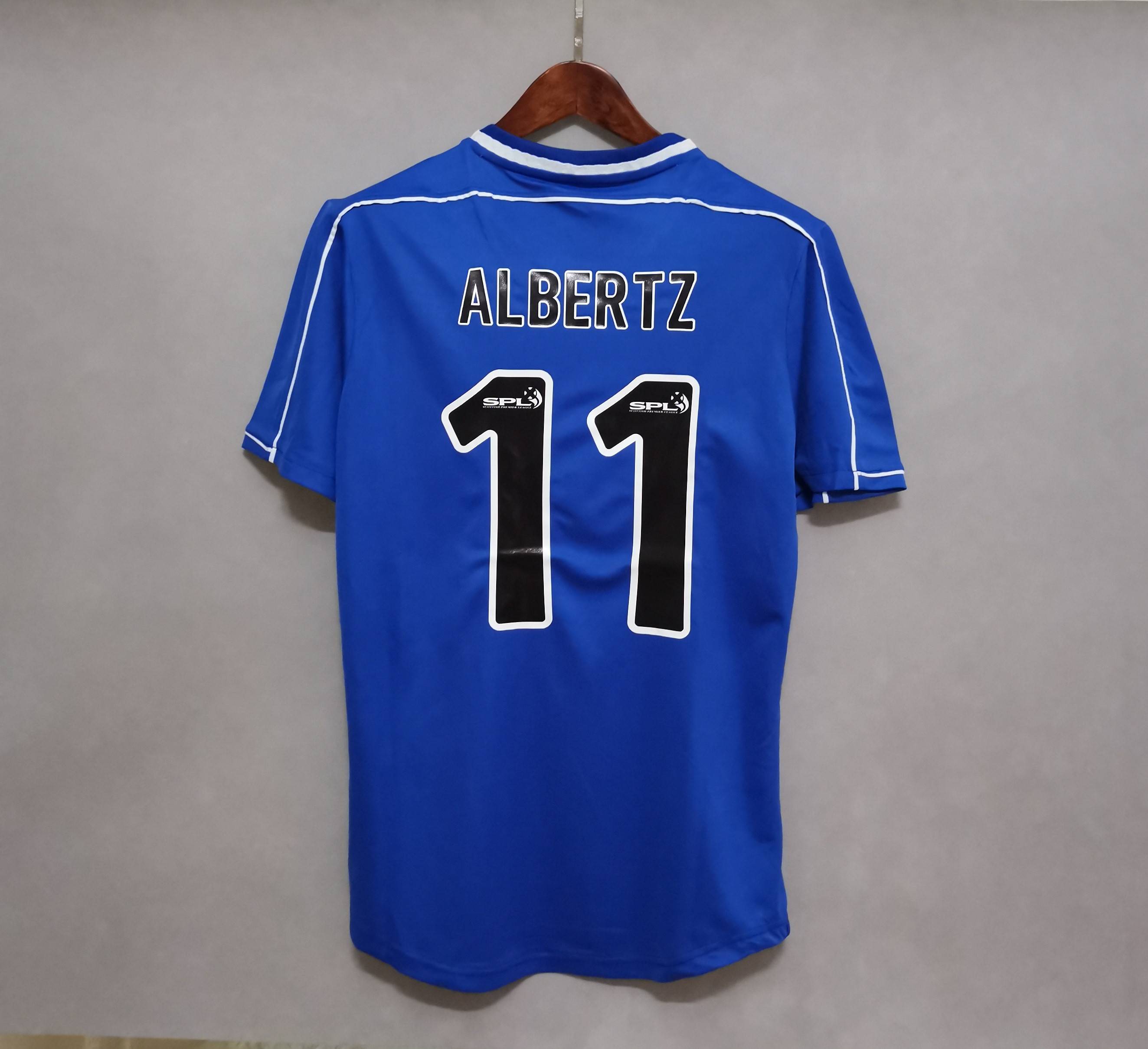 1999/2001 Glasgow Rangers home Retro Football Shirt