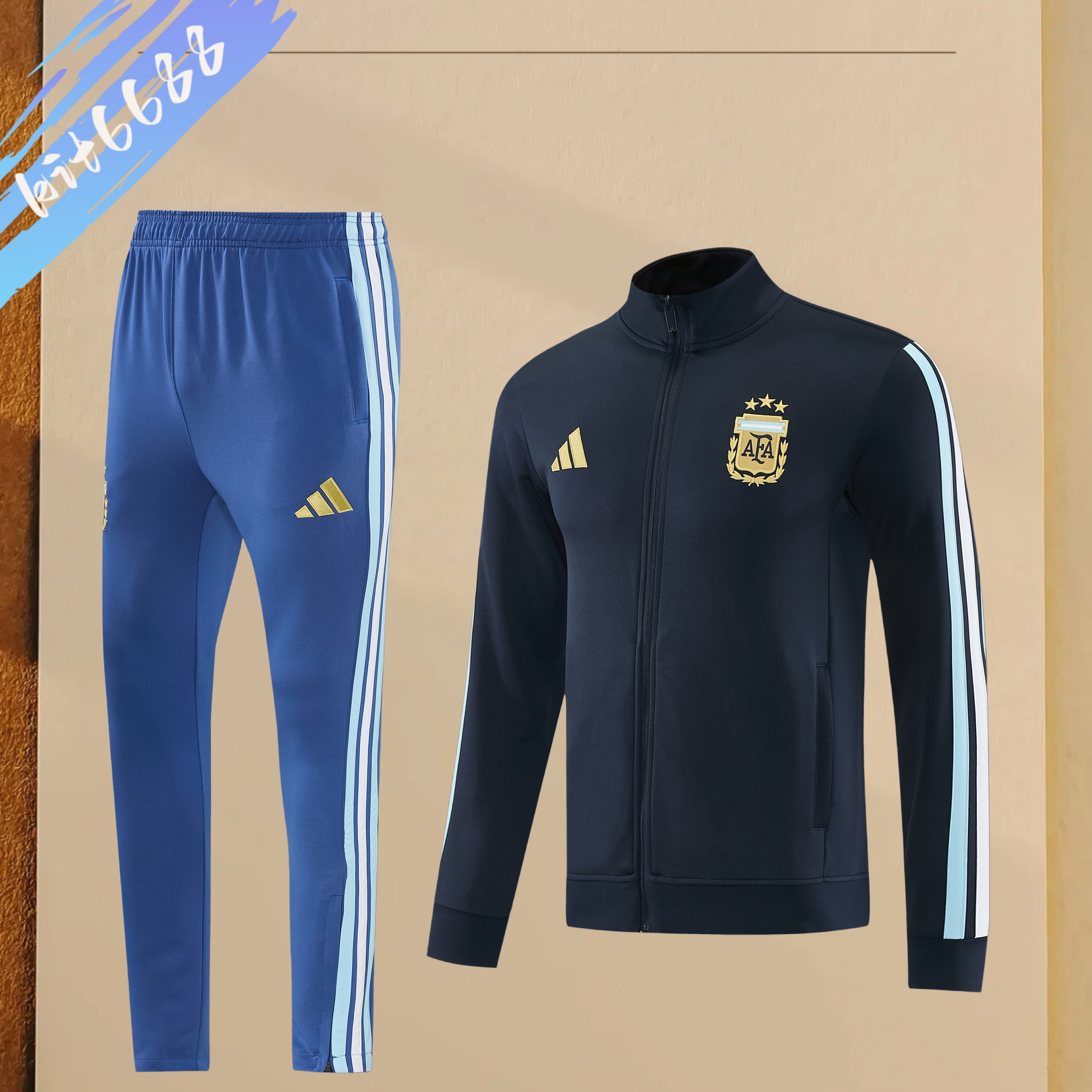 26/27 Argentina Full Zipper Training Suit (Adult Set)