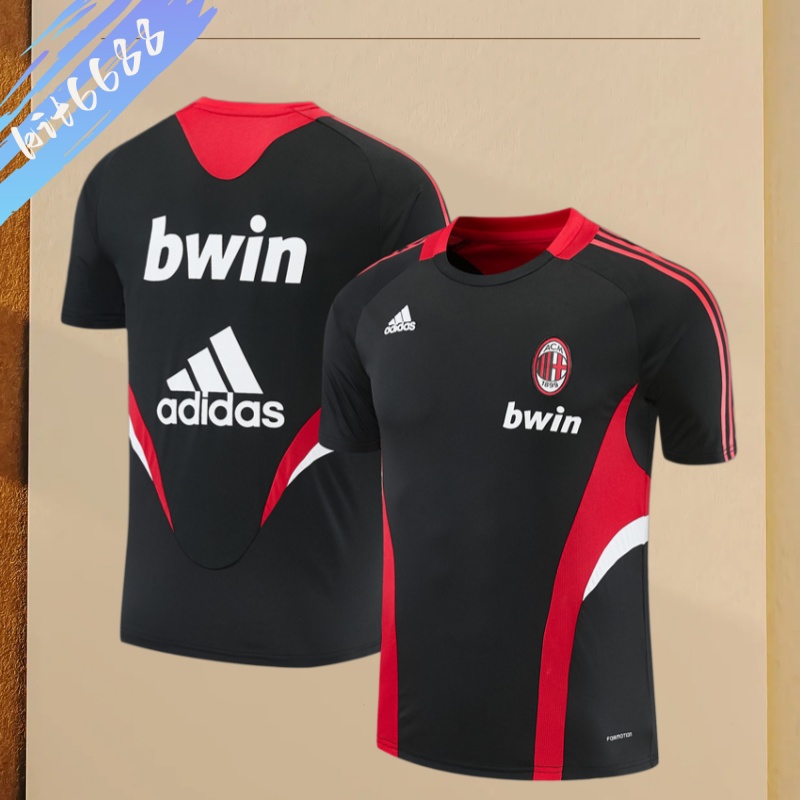 08/09 AC Milan retro training suit short sleeved football shirt