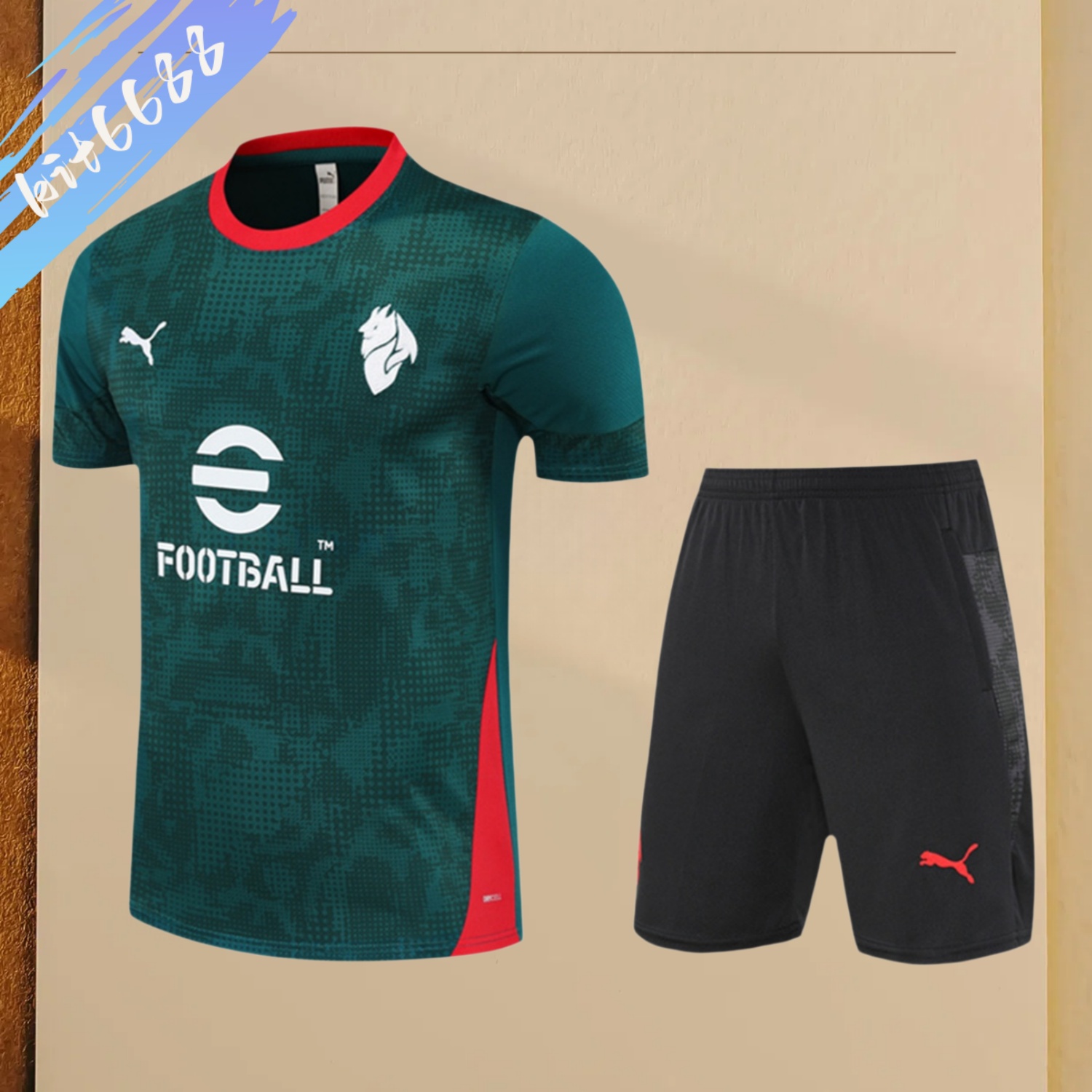 2025/2026 AC Milan Kids Short-Sleeve Training Kits (Kids kit)