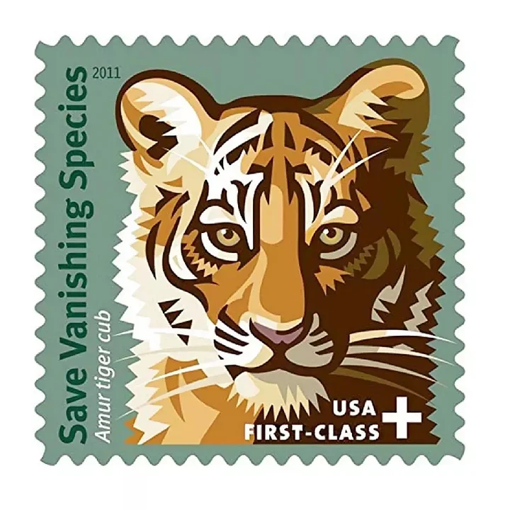 🎁[US Free Shipping]Amur Tiger - 2011 Save Vanishing Species - 100pcs
