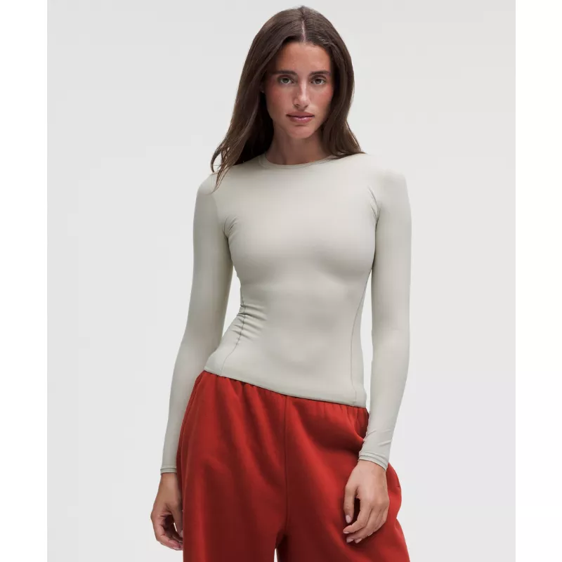 Wundermost Ultra-Soft Nulu Crewneck Long-Sleeve Shirt