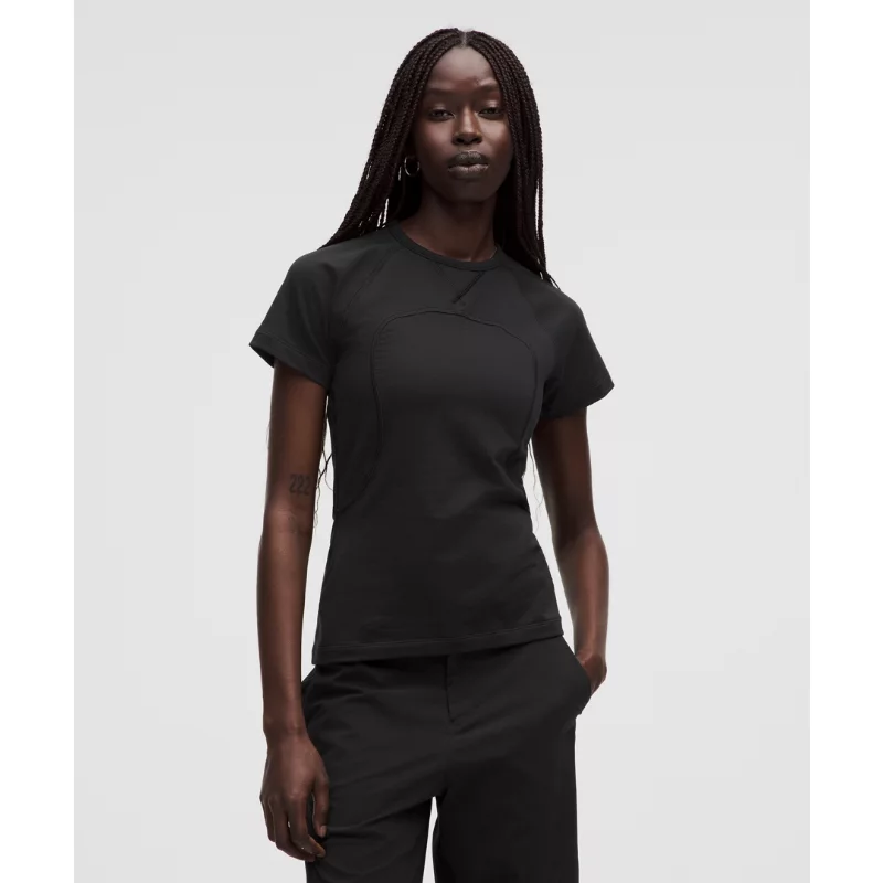 Cotton Terry Short-Sleeve Shirt SLNSH Collection