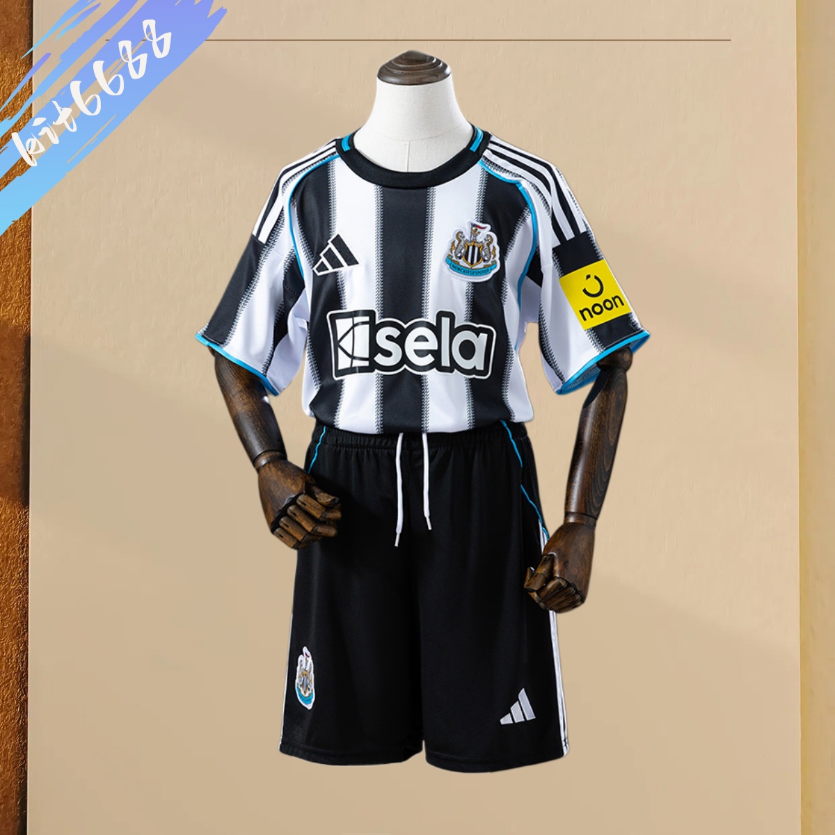 2025/2026 Newcastle United Home Football Shirt （Adult Kids Kit socks）