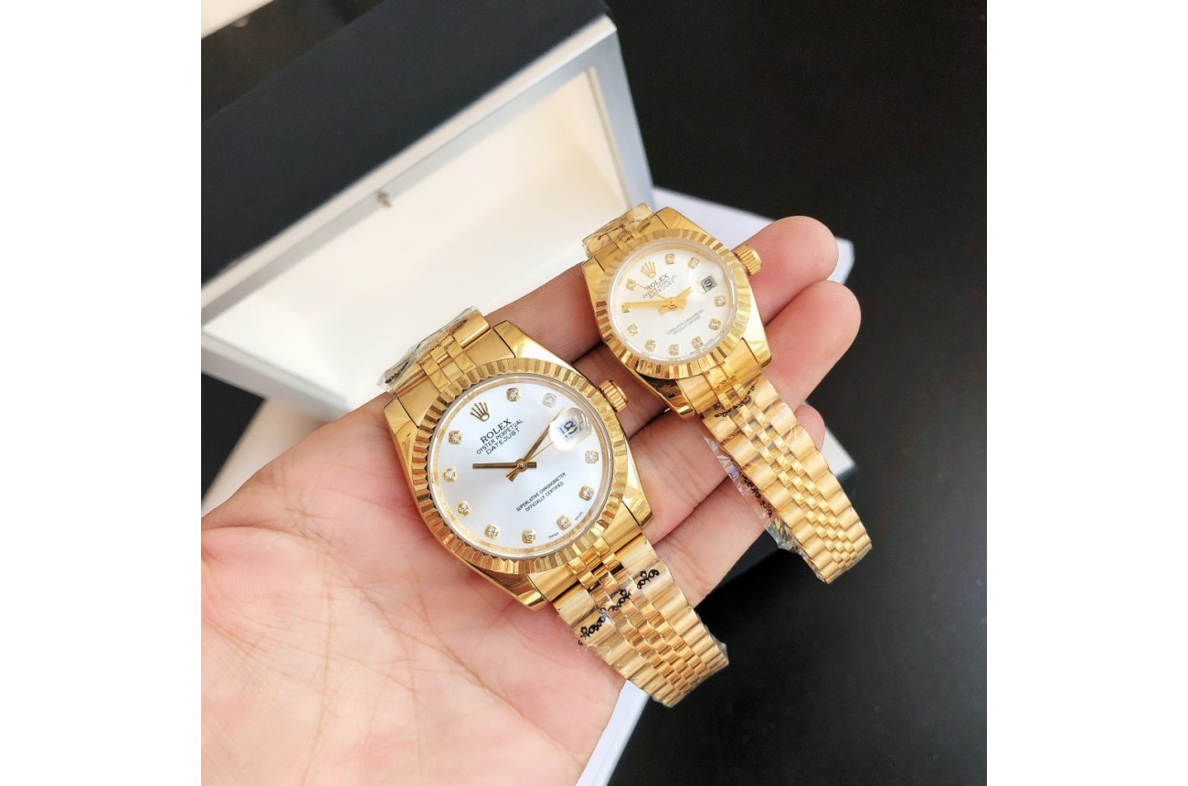 Rolex Datejust 36/28mm RG/RG Jub Sliver/Dial