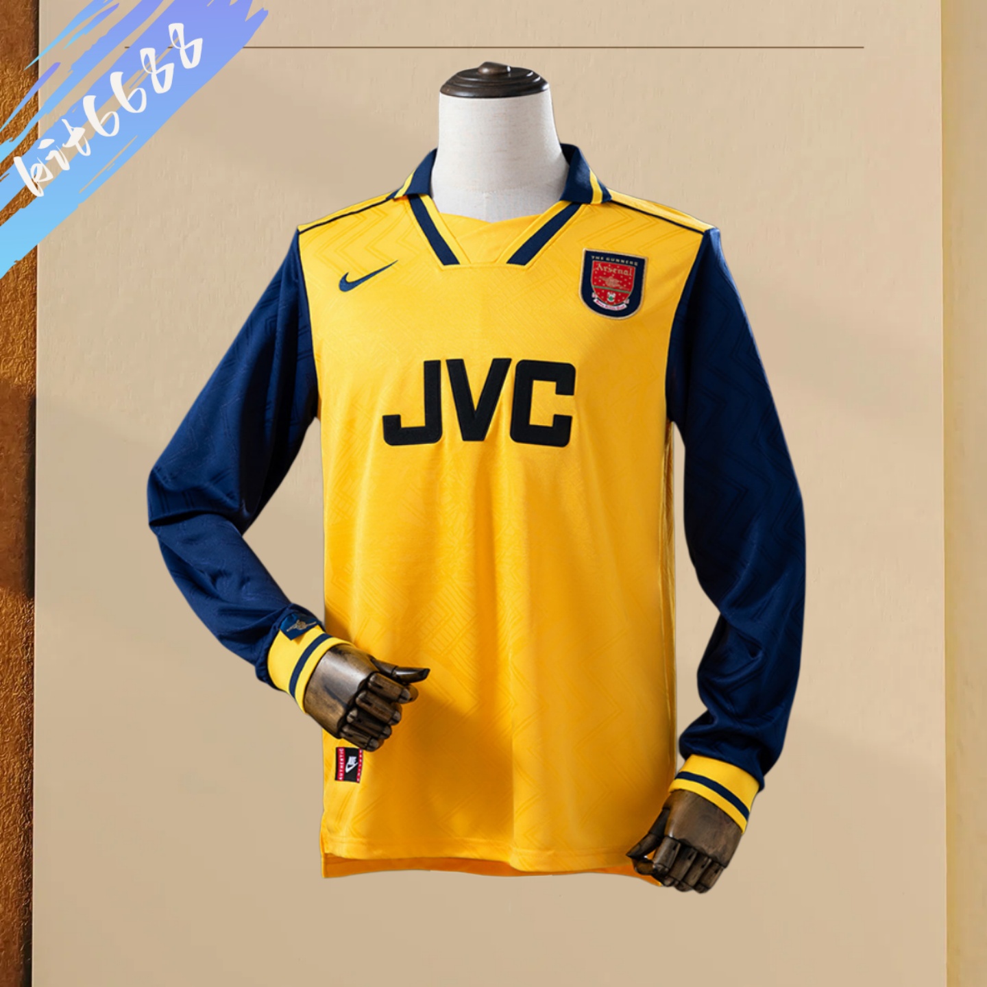96/97 Arsenal Away Retro Long Sleeve Football Shirt