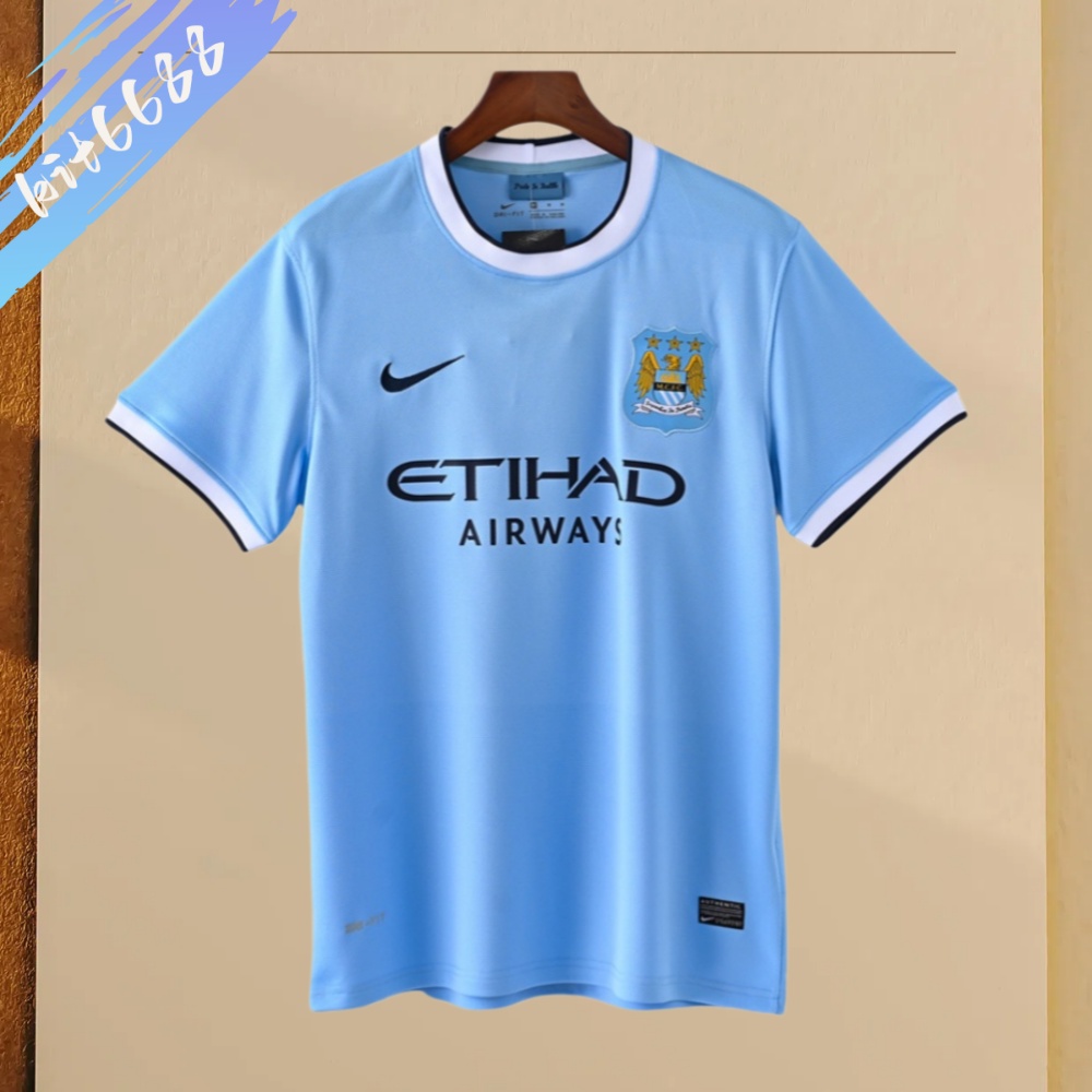 2013/2014 Manchester City Retro Home Football Shirt