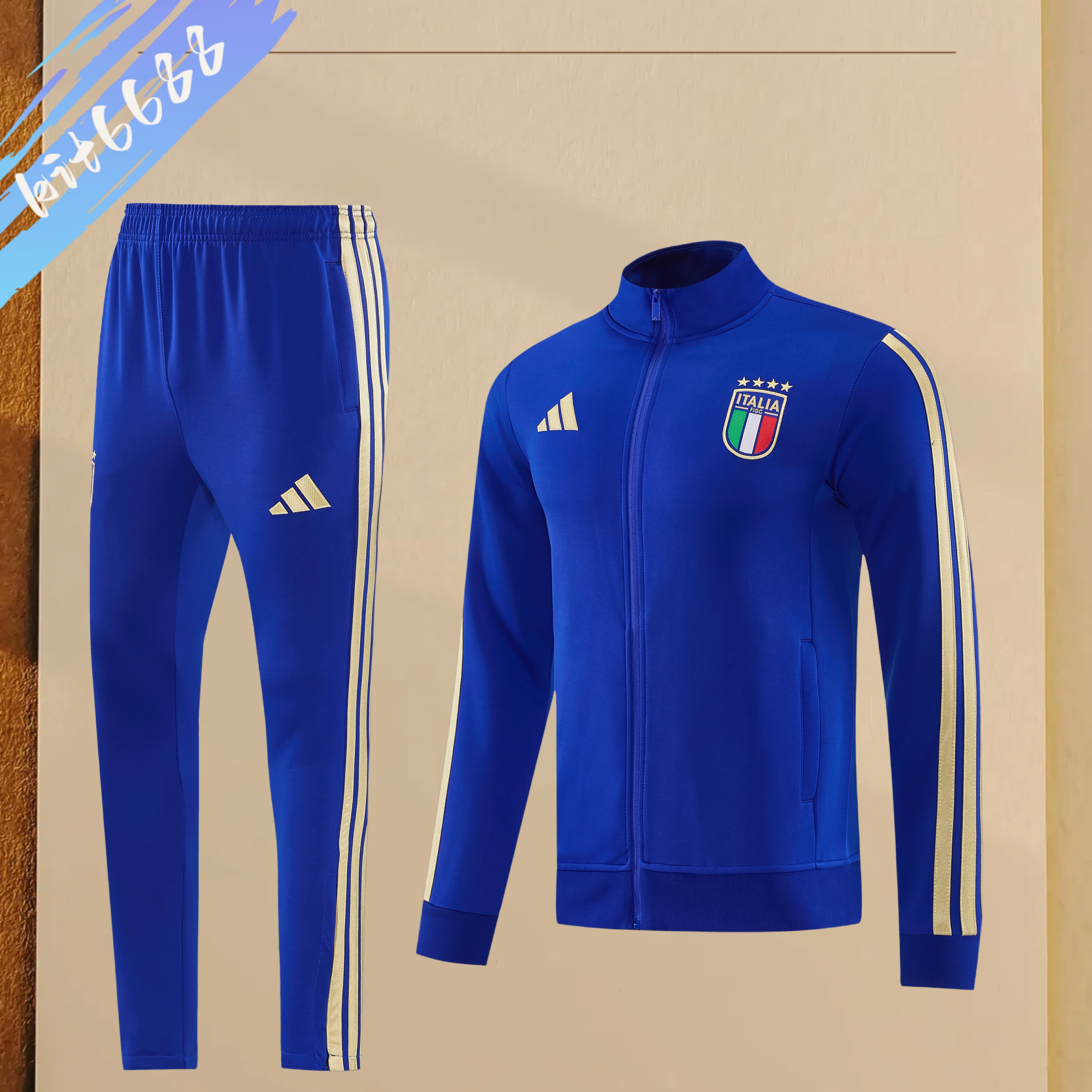 26/27 Italy Full Zipper Training Suit (Adult Set)