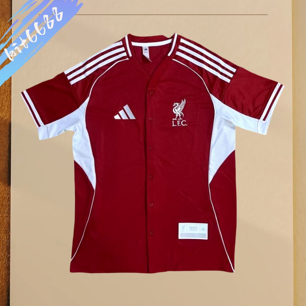 2025/2026 Liverpool Baseball Style Football Shirt (Fans)