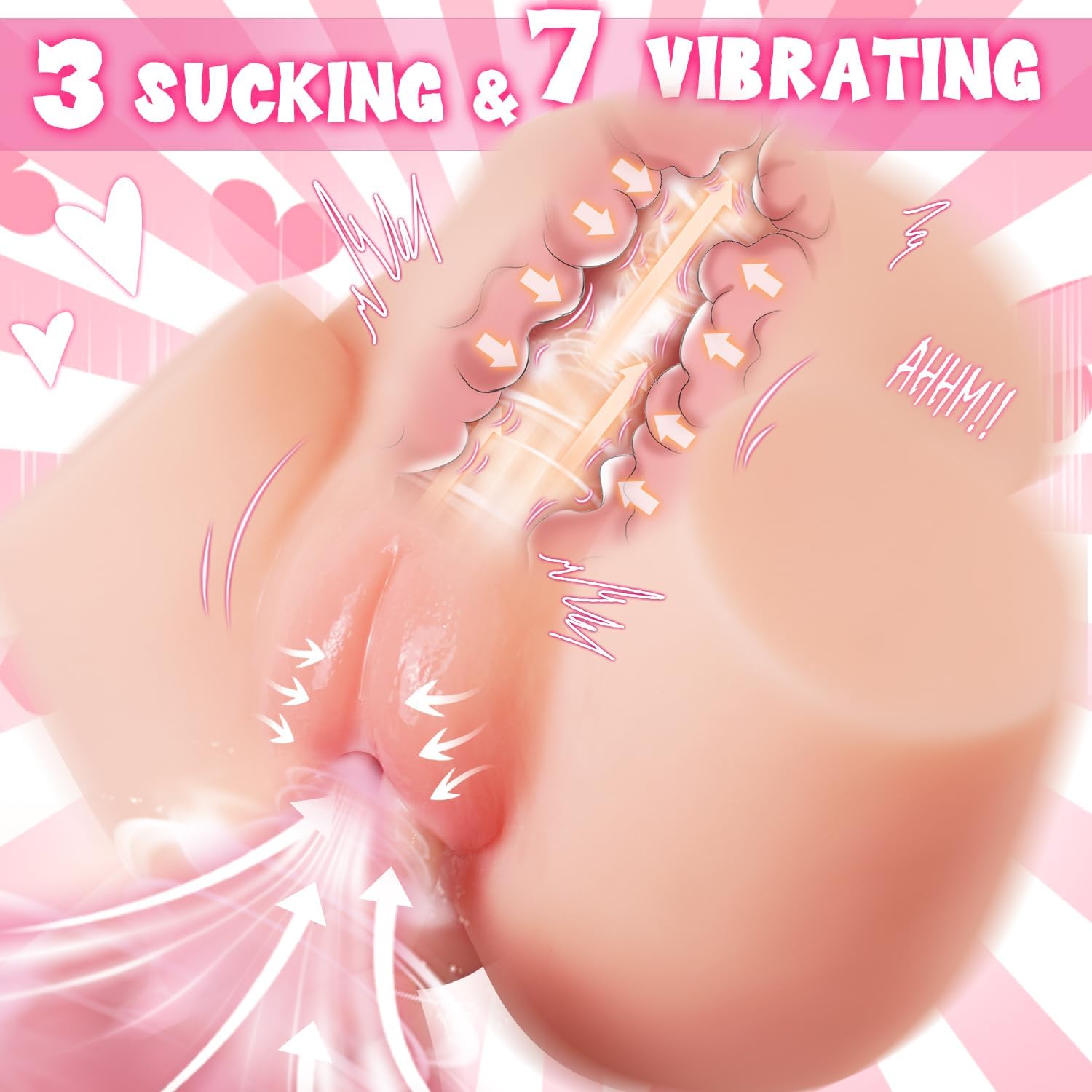 Full-silicon realistic buttocks masturbation toy