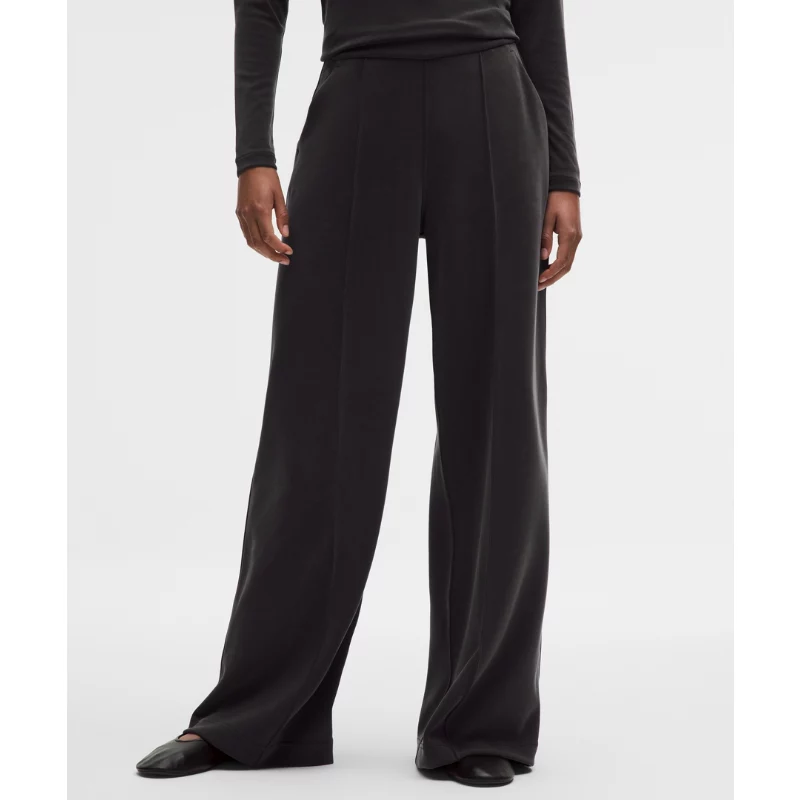 Softstreme Pintuck High-Rise Wide-Leg Pant Regular