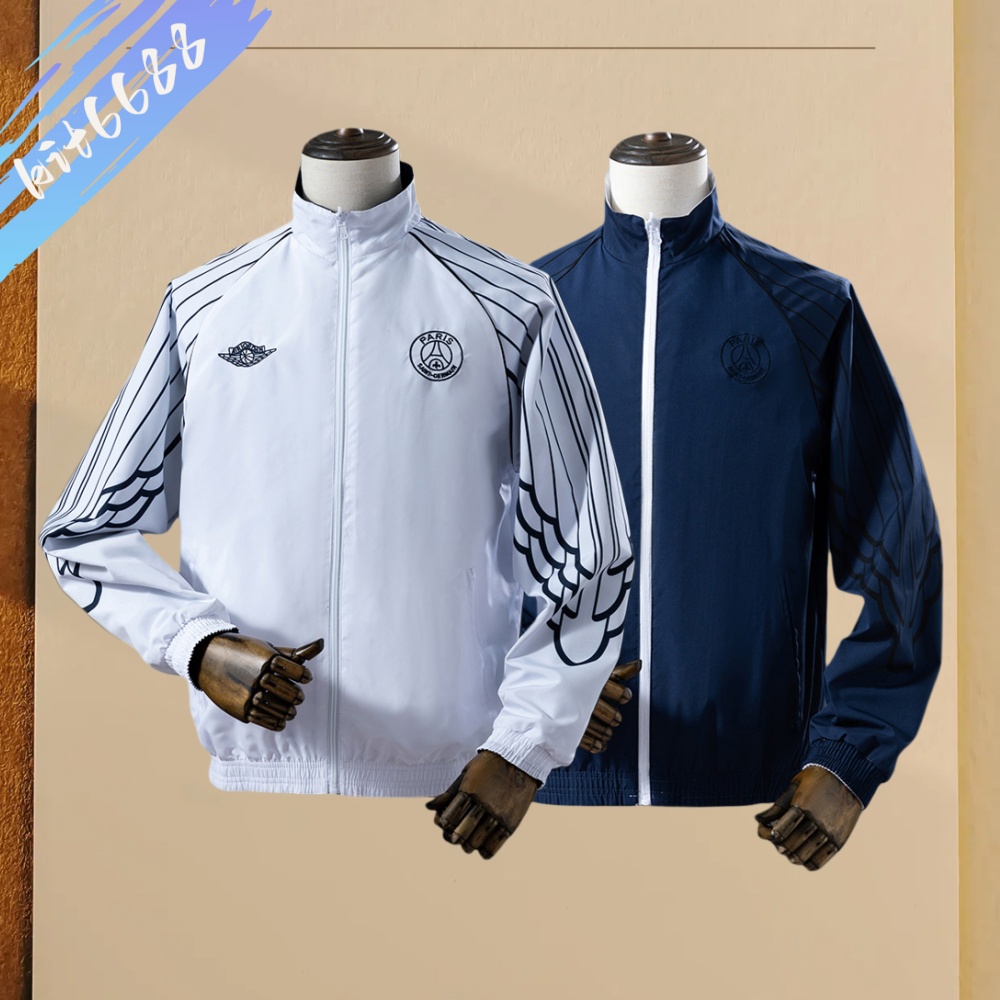 2025/2026 PSG Paris Saint-Germain football double-sided windbreaker