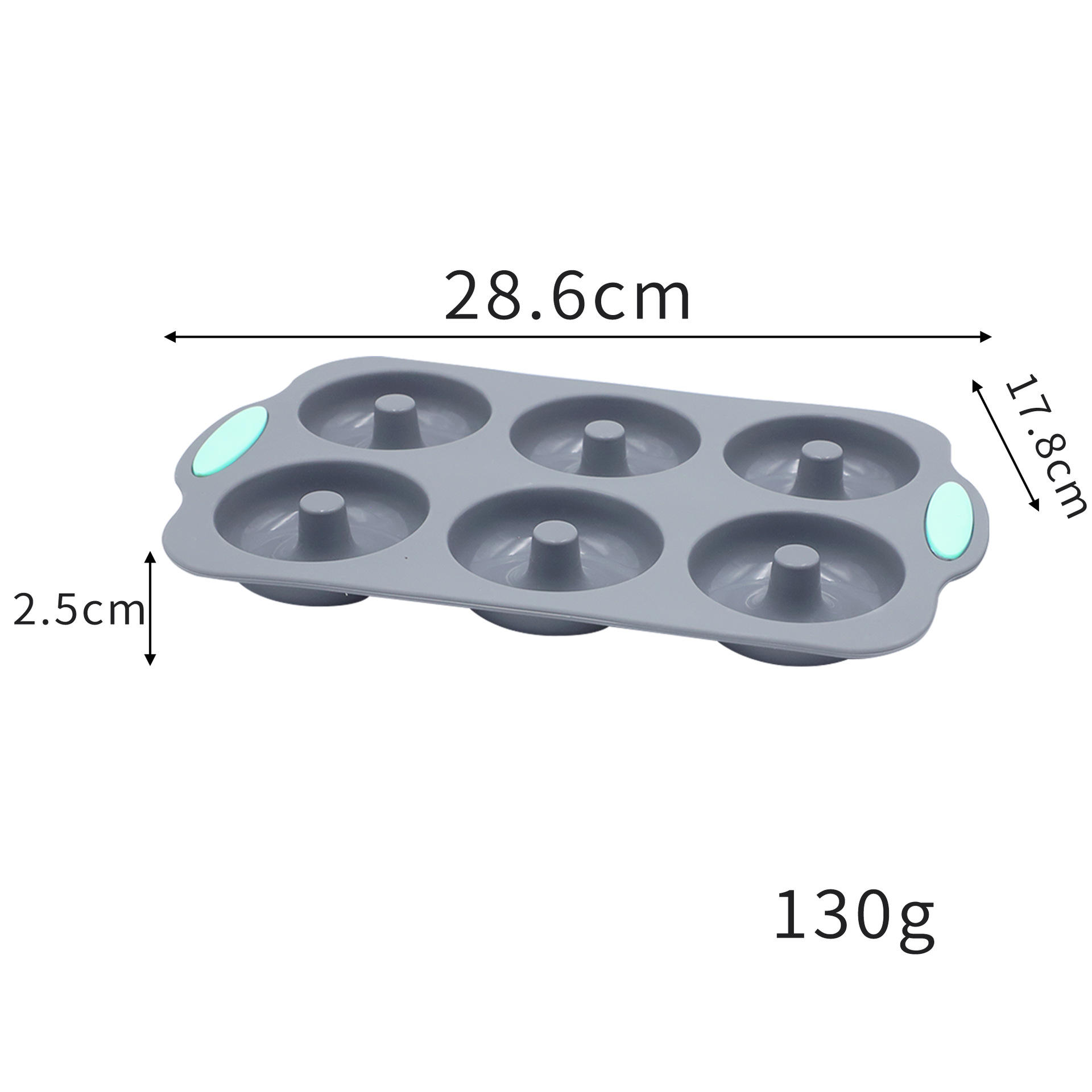 Non-Stick Food Grade Silicone Baking Set, Heat Resistant Cake Mold & Tray