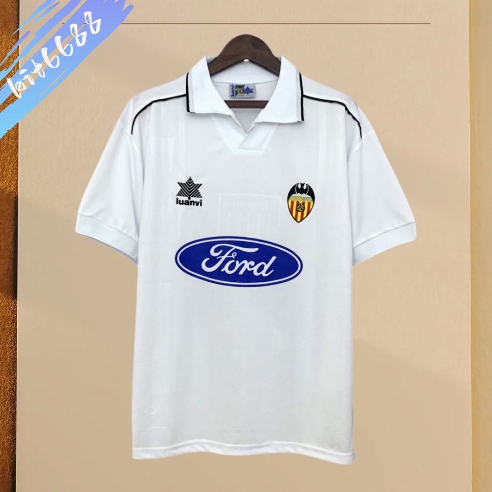 1996/1997 Valencia Home Retro Football Shirt