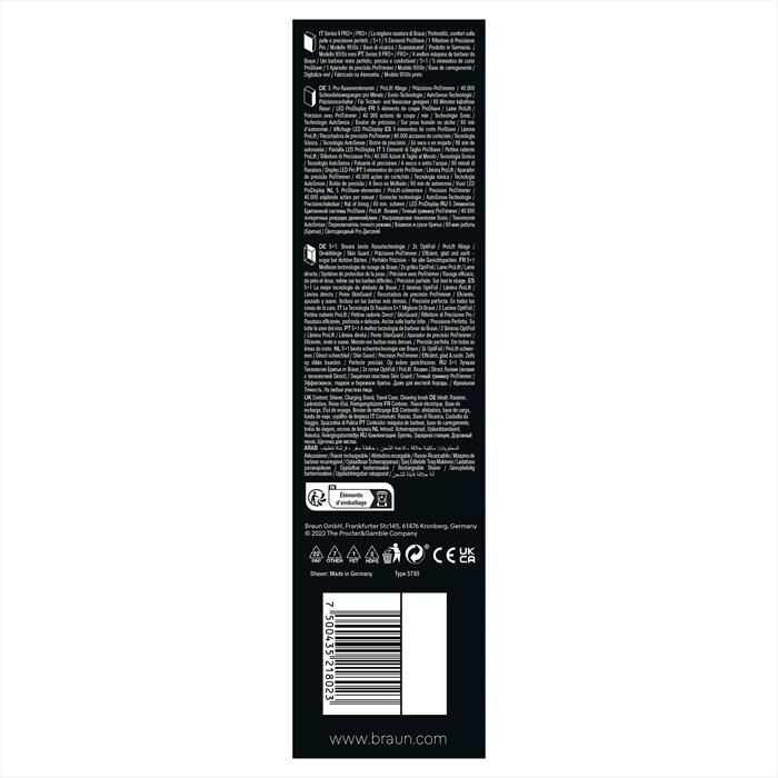BRAUN - Rasoio SERIES 9 PRO+-Nero