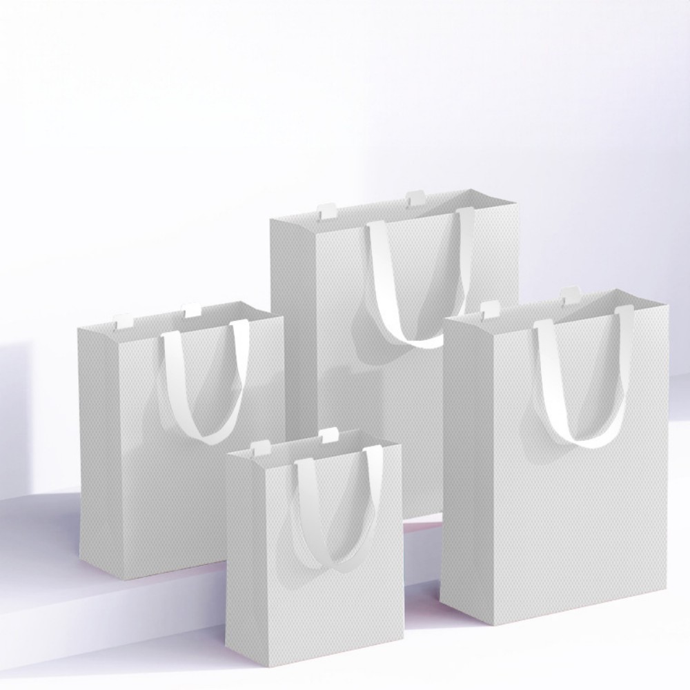 Custom Logo Embossed Laminated Paper Gift Bags, Waterproof Luxury Shopping Bags For Jewelry Apparel Business Wholesale