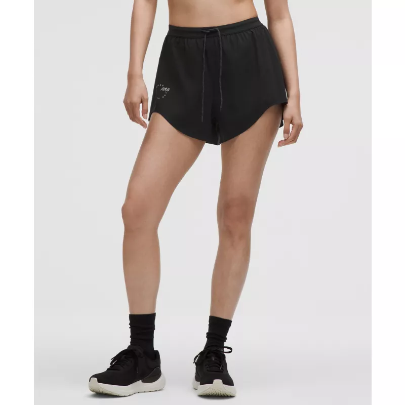 Mile Maker Run Crew Graphic Woven High-Rise Short 3