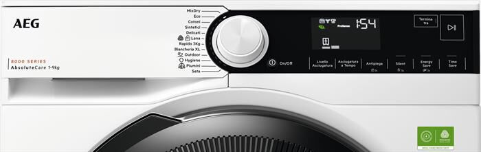 AEG - Asciugatrice 9Kg TR8HD9A Classe A-Bianco
