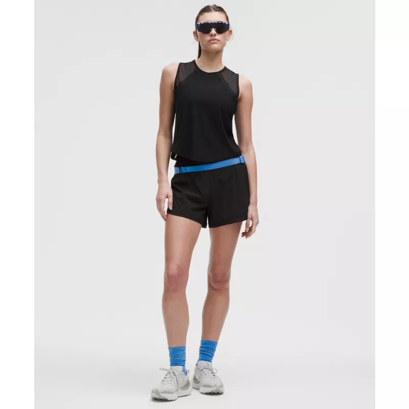Sculpt Cropped Tank Top Lace Trim