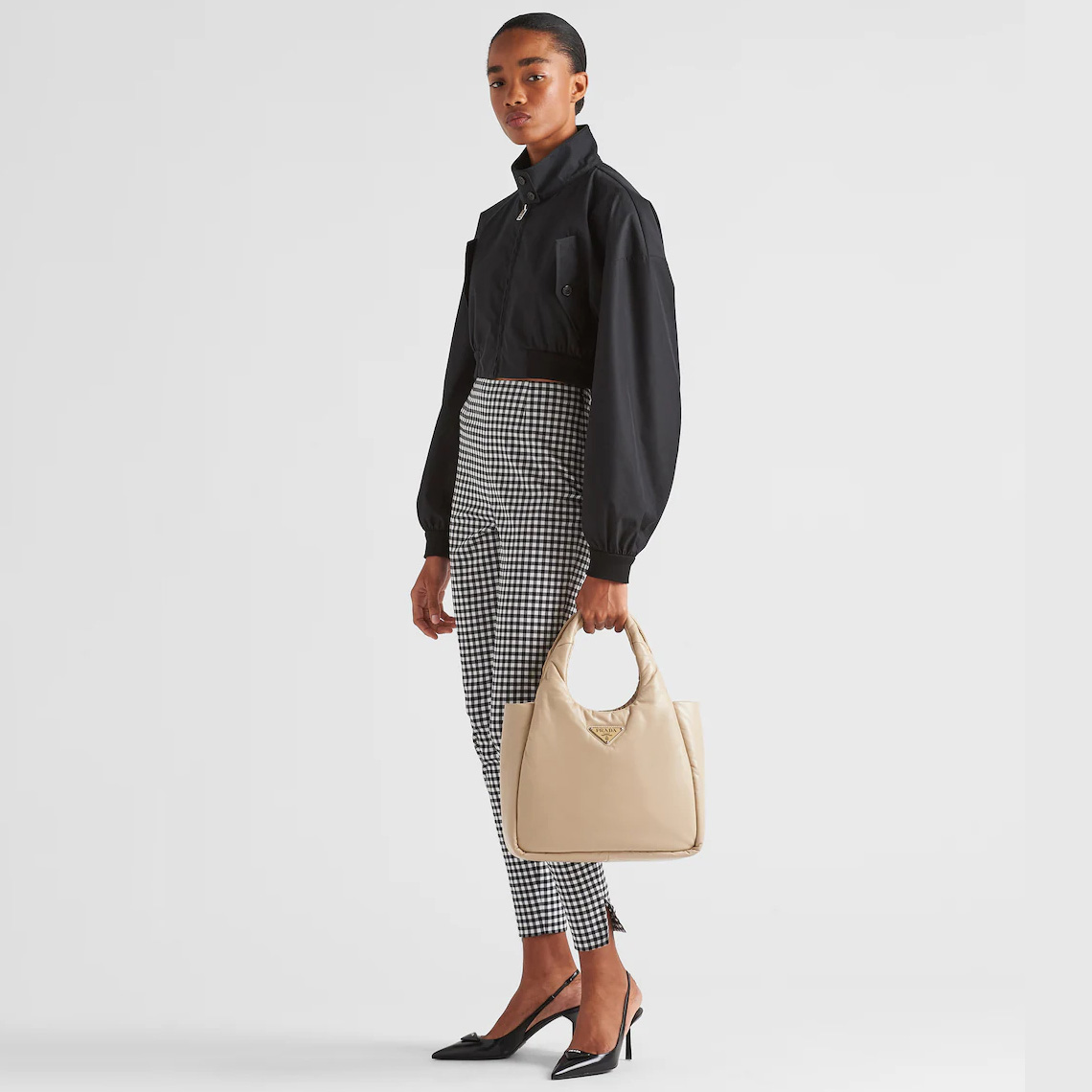 Medium padded Soft nappa leather bag