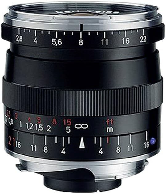 ZEISS Ikon Biogon T ZM 2.8/21 Super Wide-Angle Camera Lens for Leica M-Mount Rangefinder Cameras. Black