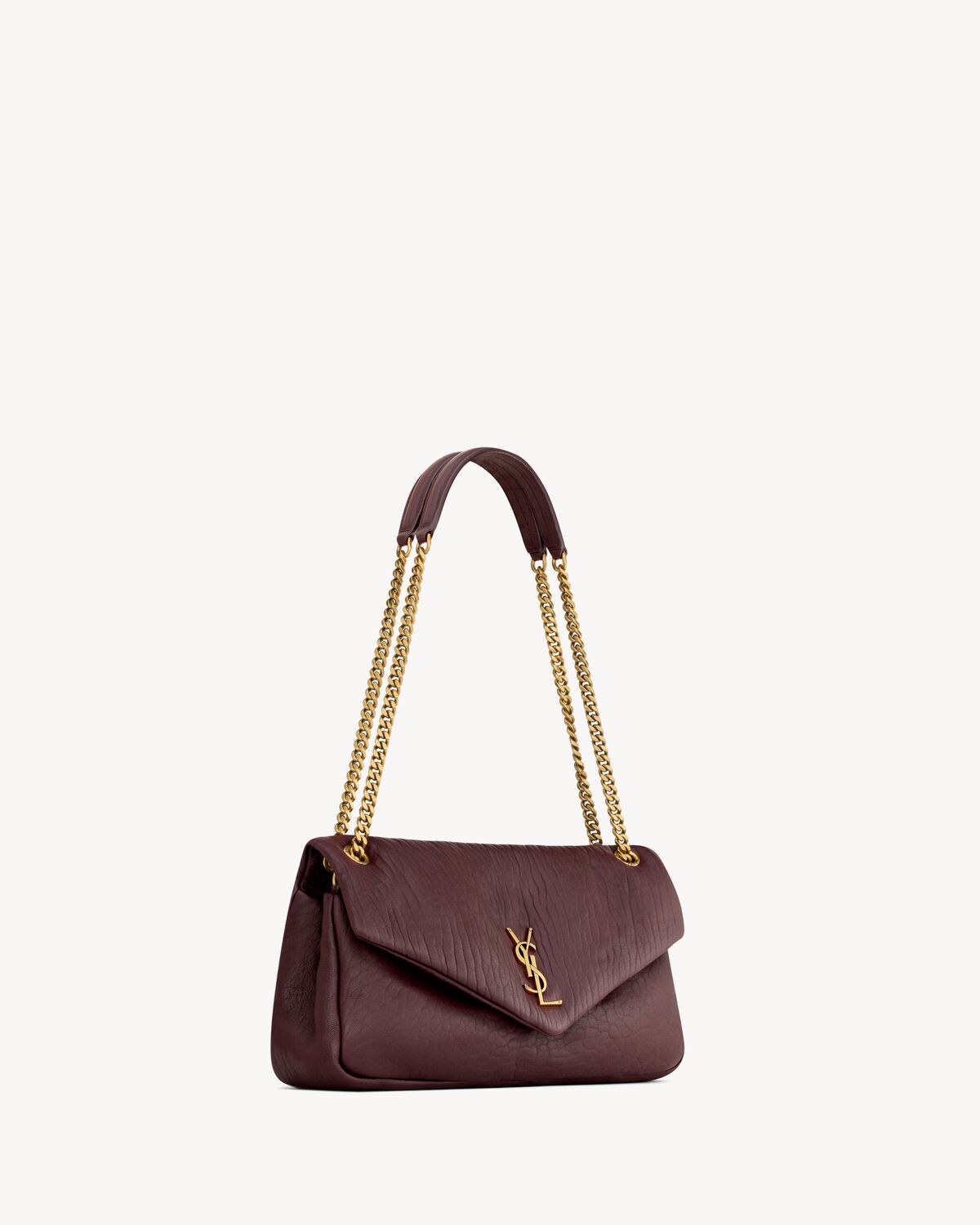 calypso medium in grained lambskin BROWN