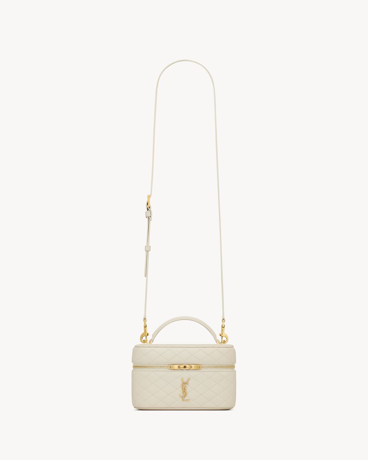gaby vanity bag in lambskin BLANC VINTAGE