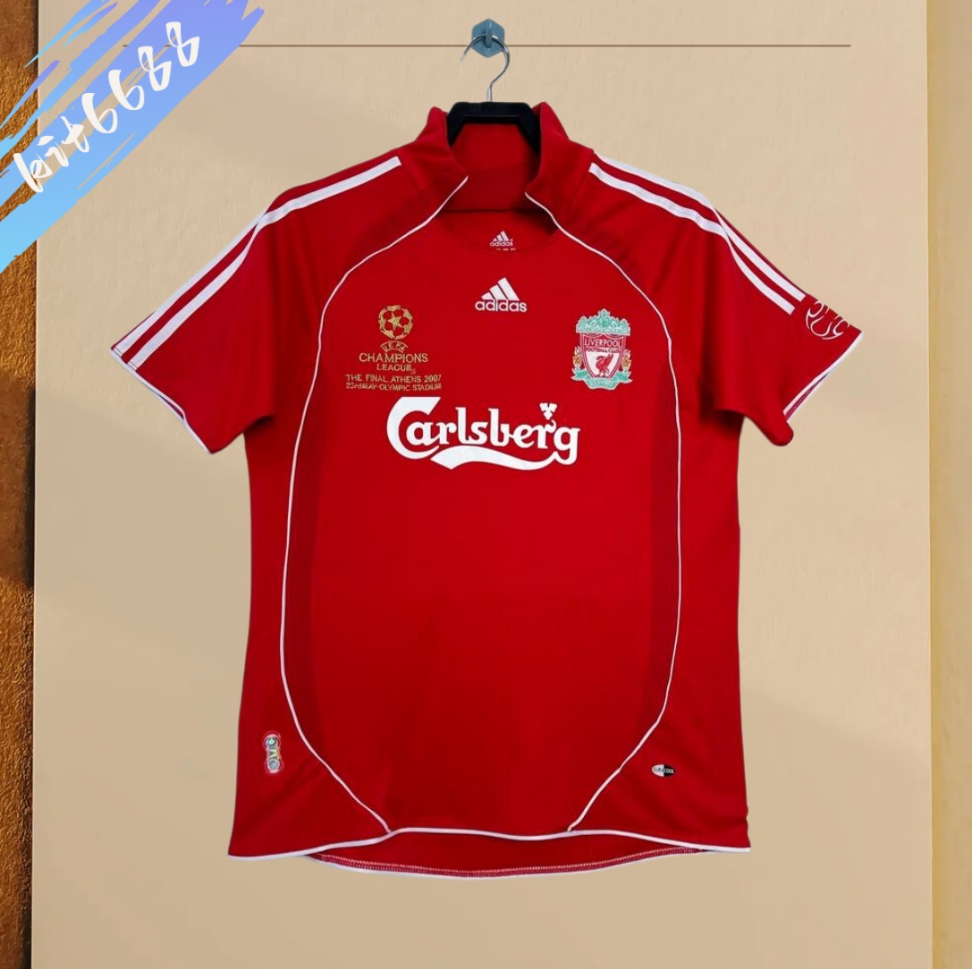 06/07 Liverpool home Retro Champions League version Football Shirt