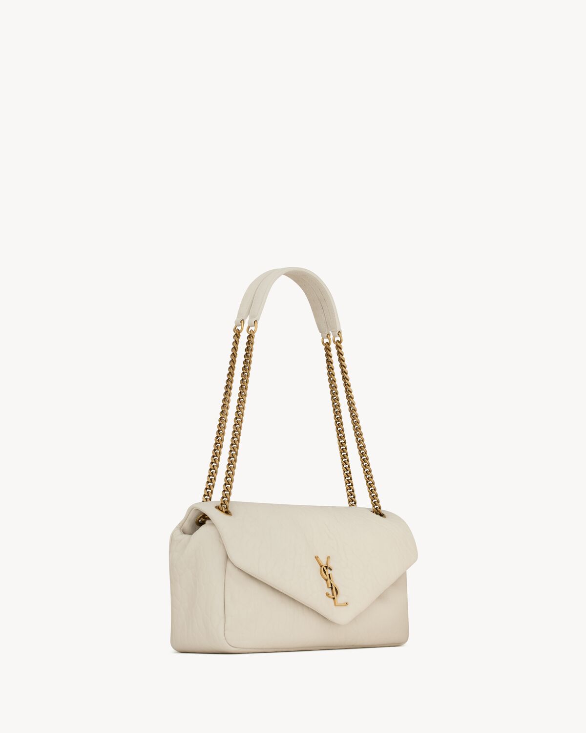 calypso medium in grained lambskin BLANC VINTAGE