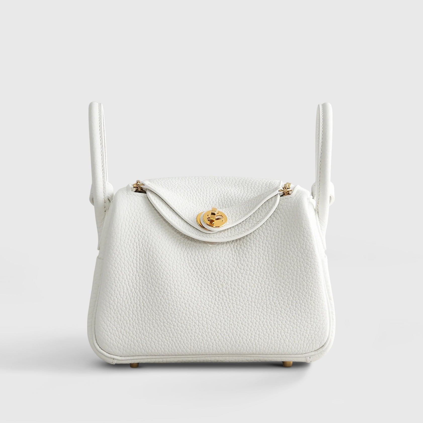 Hermès Lindy 20 Calfskin New White Gold Hardware