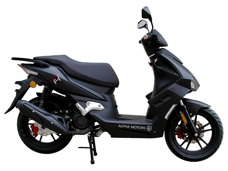 Alpha Motors Motorroller Mustang FI 125 ccm 85 km/h EURO 5. mattschwarz