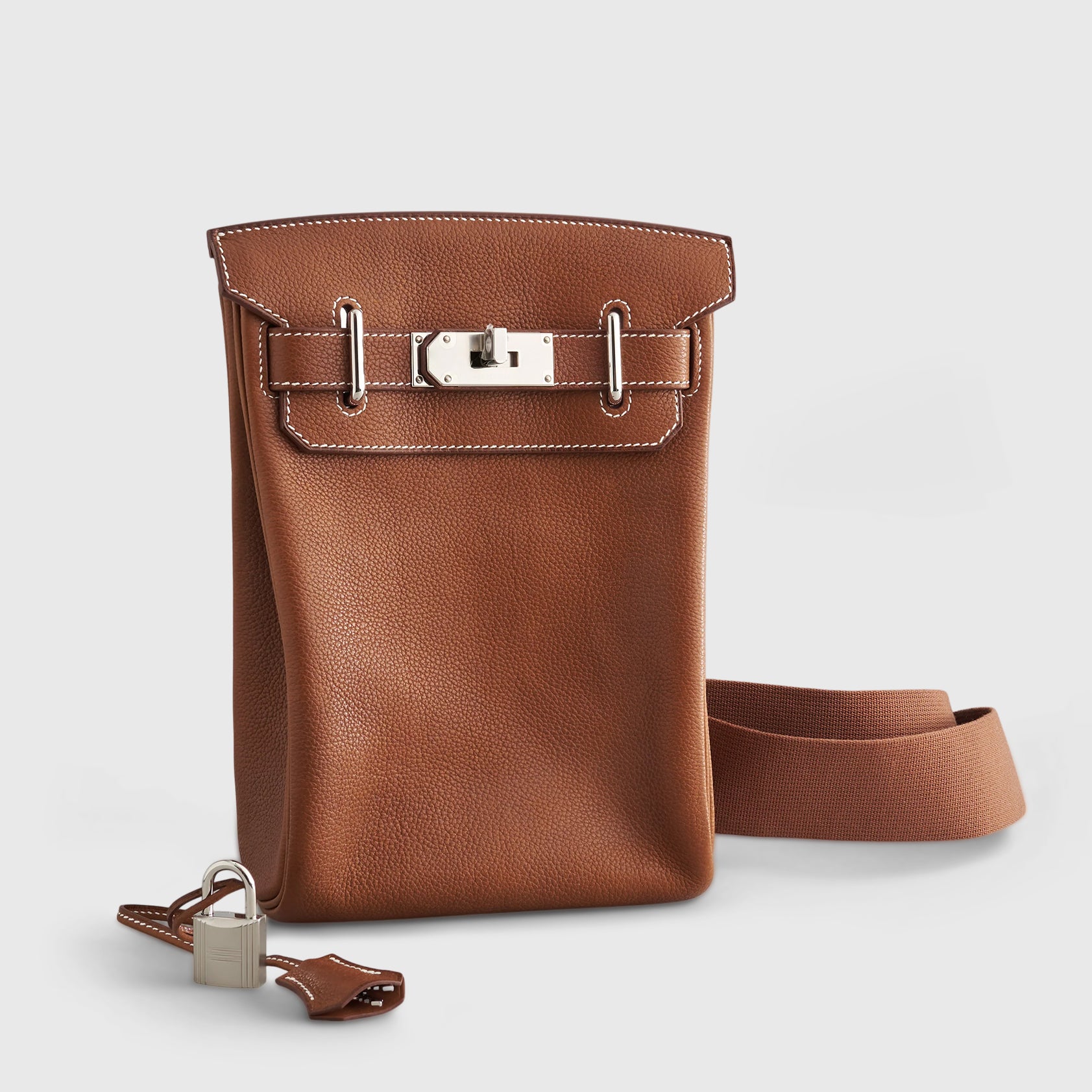 Hermès Hac A Dos Backpack PM Barenia Fauve Palladium Hardware