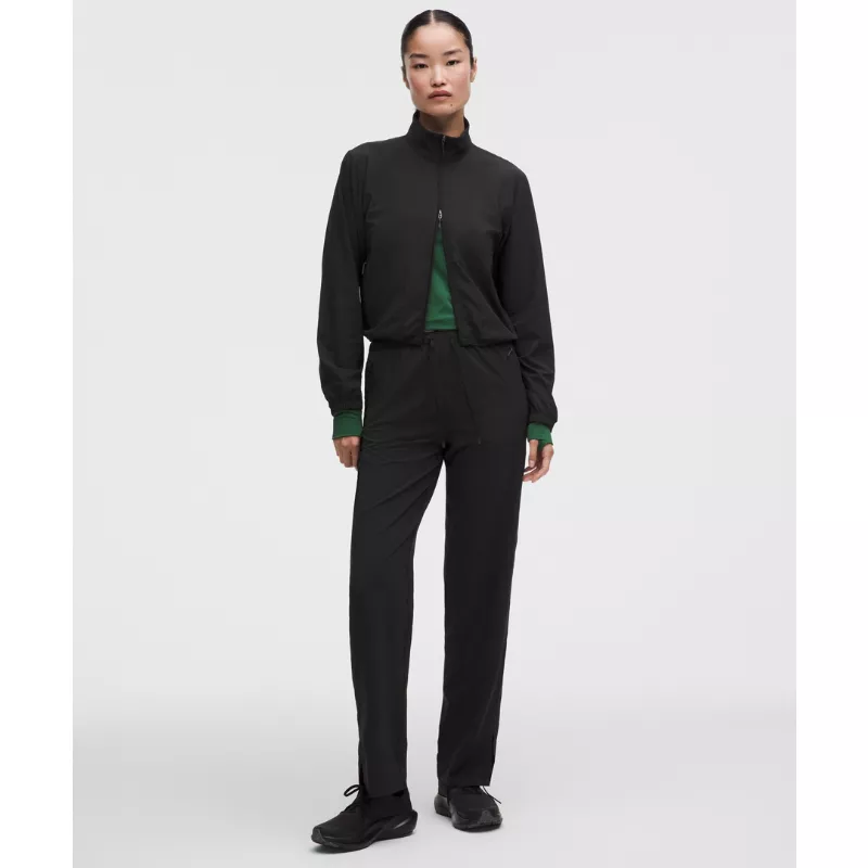 Textured Mesh High-Rise Running Pant
