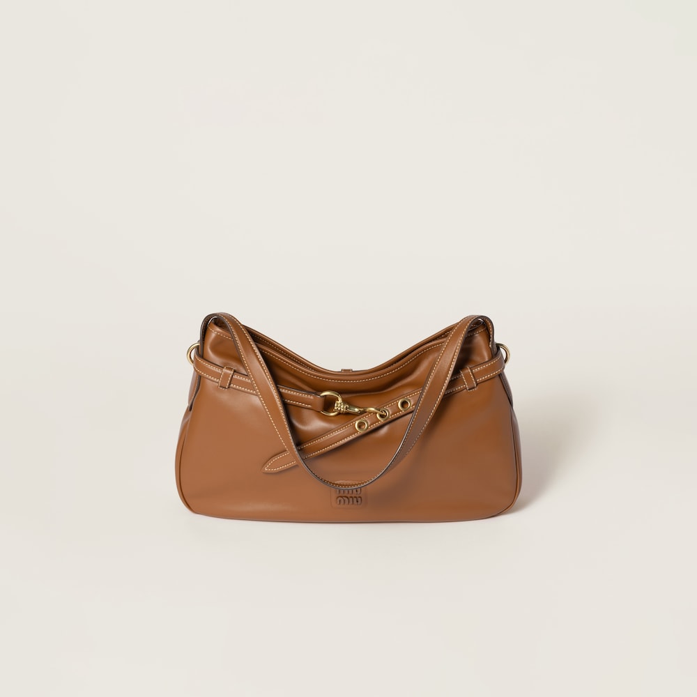 Aventure leather bag Cognac