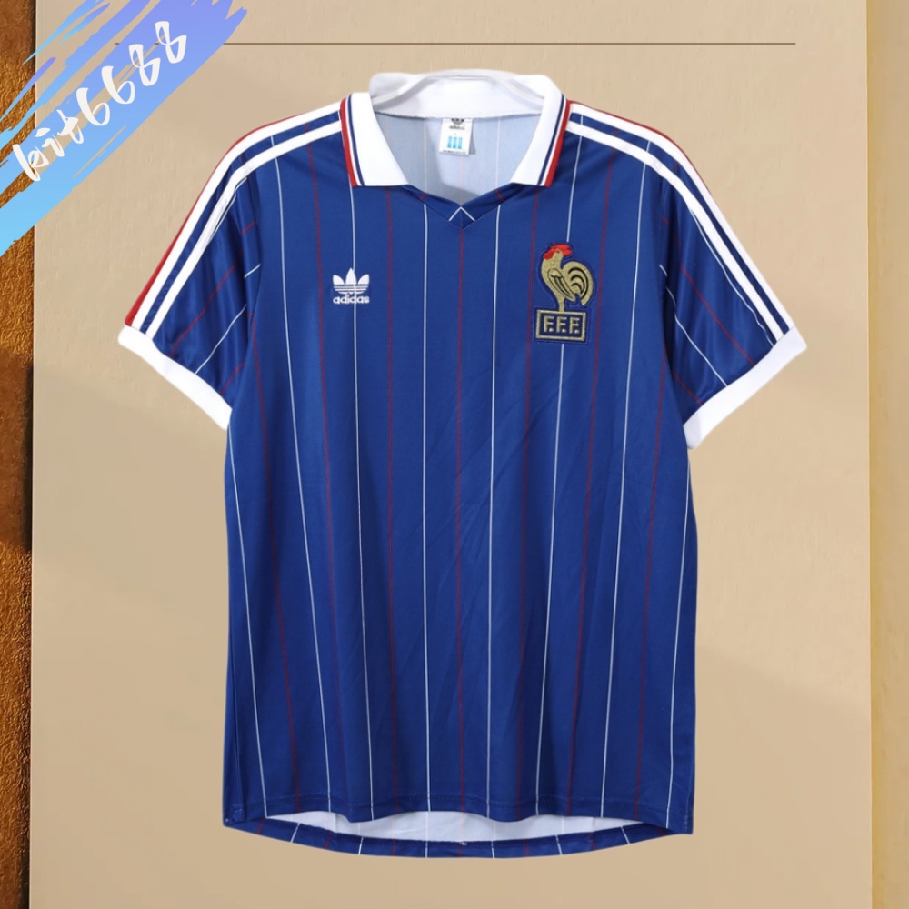 1982 France Home Retro Football Shirt
