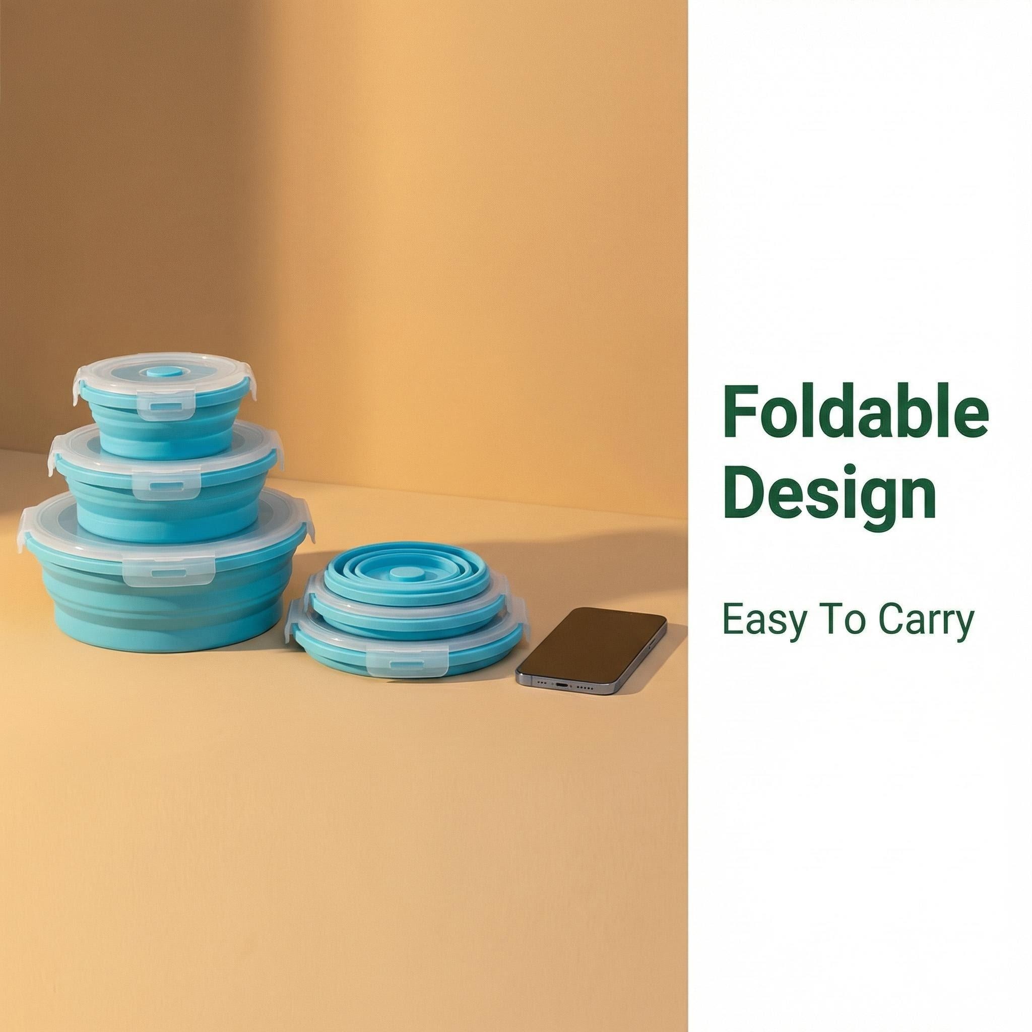 Foldable Silicone Lunch Box