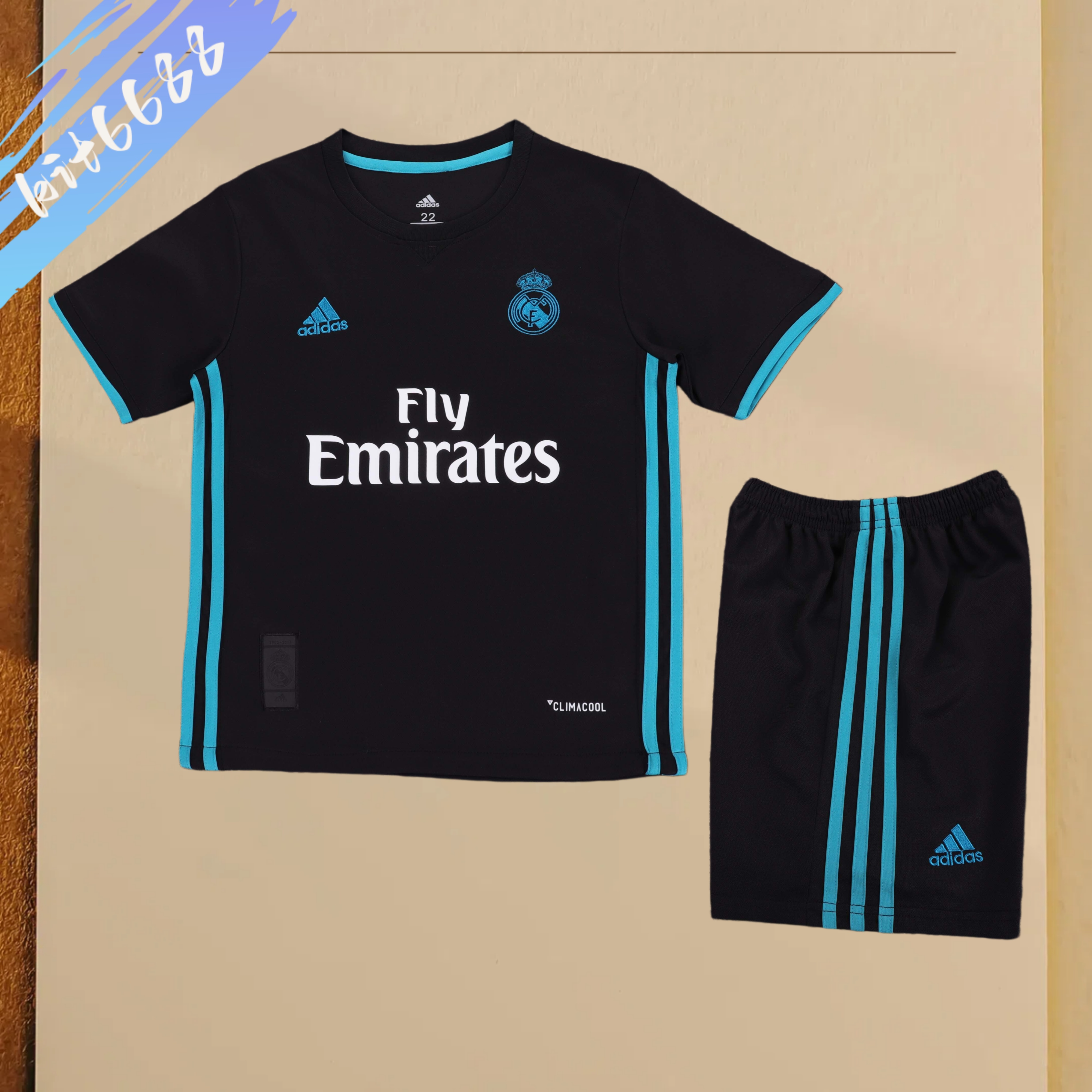 2017/2018 Real Madrid  Away Retro Kids Set