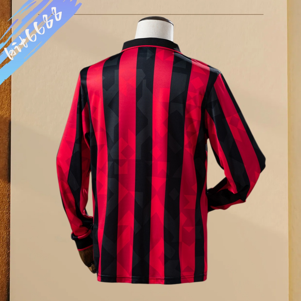 1993/1994 AC Milan Home Retro Long Sleeve Football Shirt