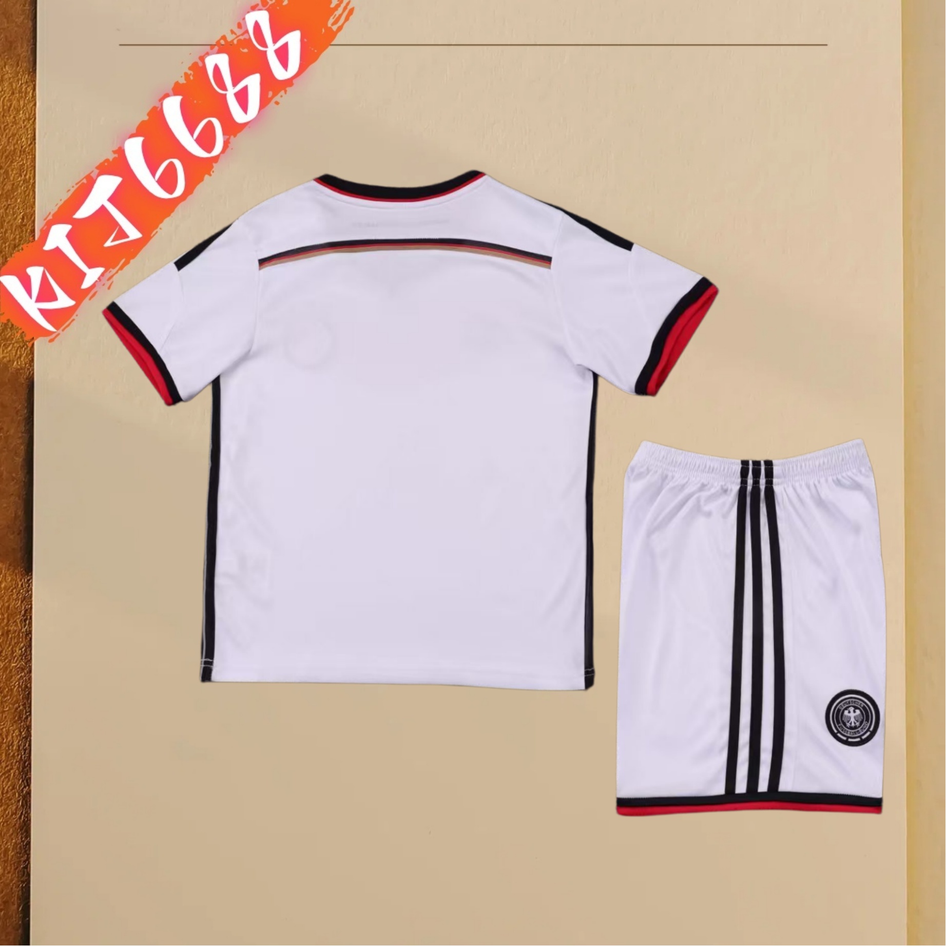 2014 Germany home Retro Football Shirt ( Kids Kit )