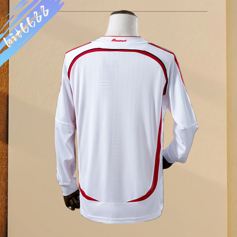 2006/2007 AC Milan Away Retro Long Sleeve Football Shirt