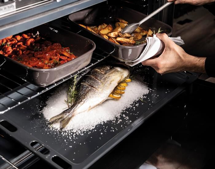 GLEM GAS - Cucina a gas U855MI6 Classe A-INOX